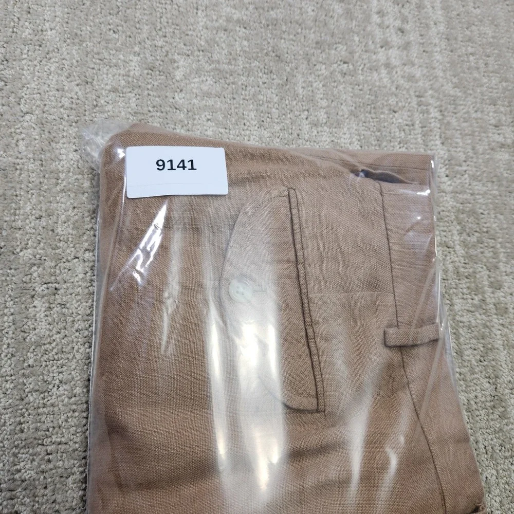 Vintage Polo Ralph Lauren Linen Pants Men 34x30 Pleated High Rise Trouser Flowy